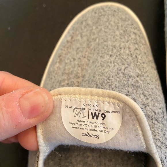 Size 9 women’s All birds Slip on Loungers - Picture 2 of 5